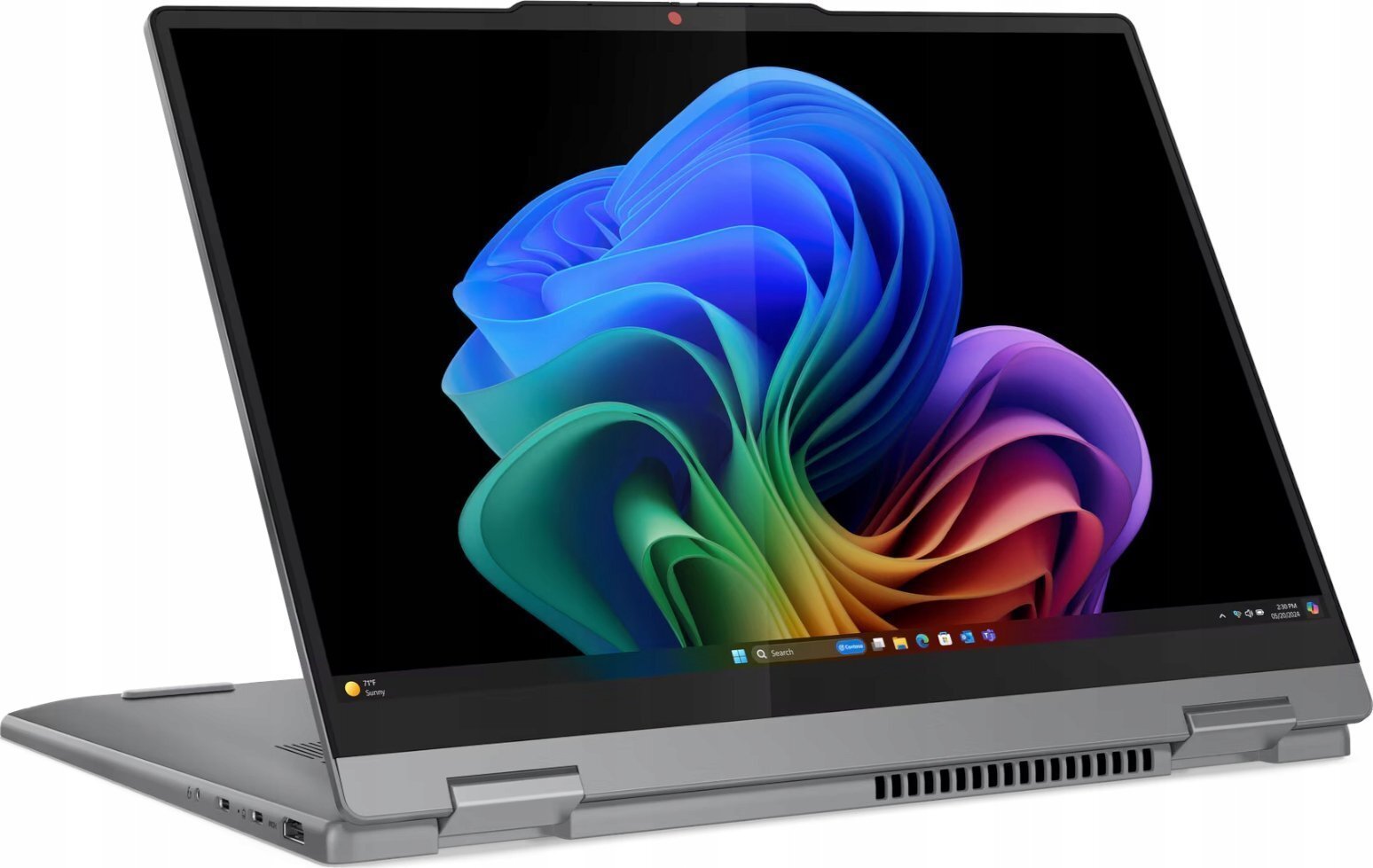 Laptop konvertues Lenovo IdeaPad 5 2 in 1 14Q8X9, 14" OLED, Snapdragon, 16GB RAM, Luna Grey