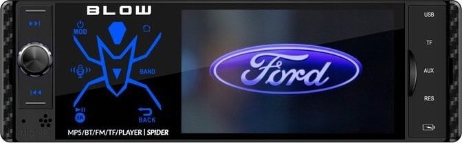 Radio makine Blow Spider 4CAL, 4", Bluetooth, RDS RGB, e zezë