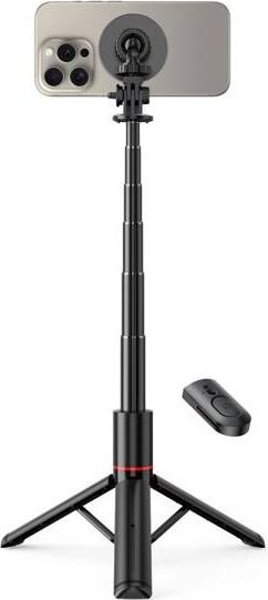 Selfie стап со статив Tech-Protect L06S, Bluetooth, MagSafe, црн