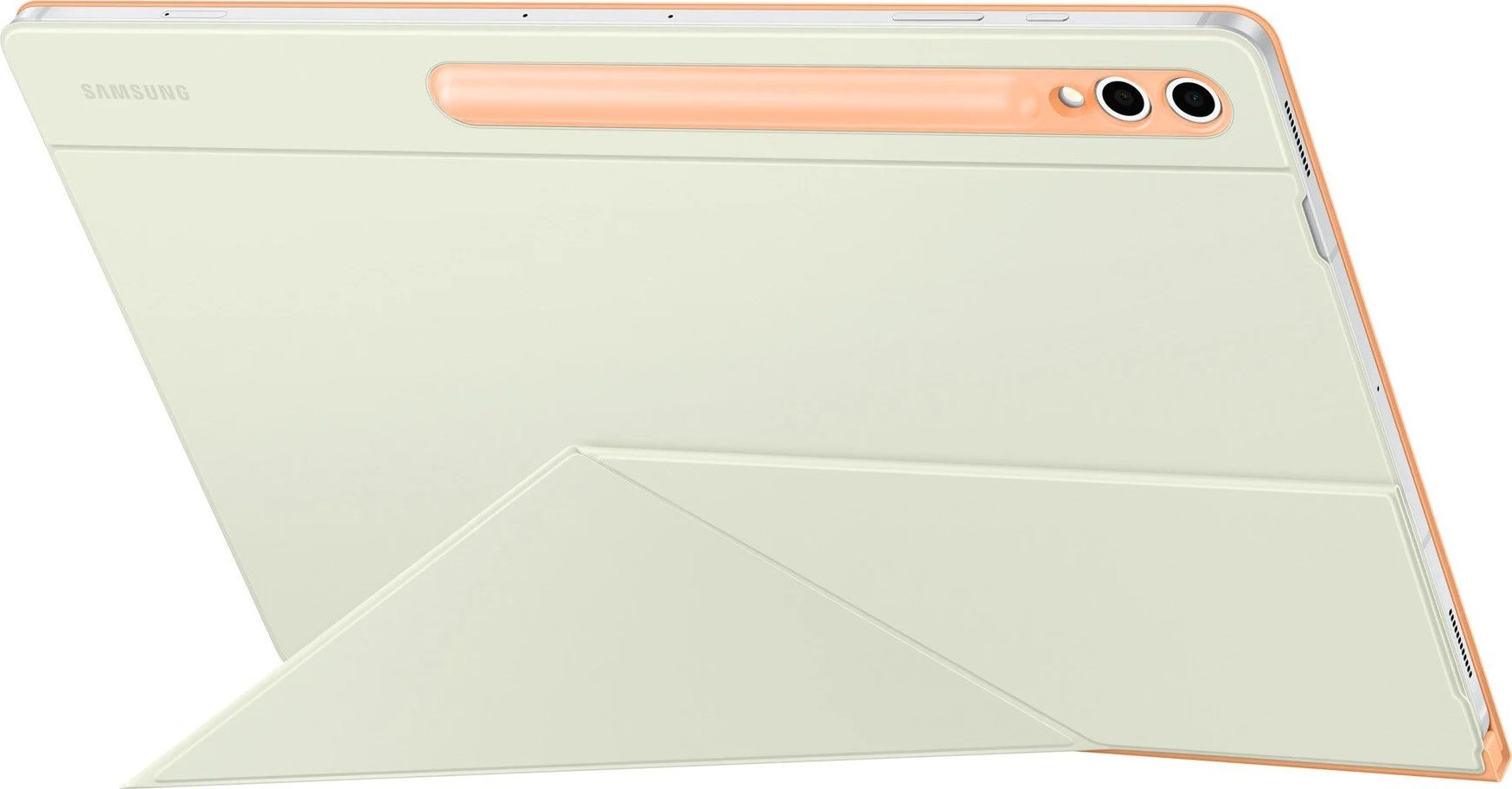 Mbulesë Samsung Business Smart Book Cover për Tab S10 Ultra Tab S9 Ultra, funksion palosjeje, qëndrim vertikal dhe horizontal, portokalli