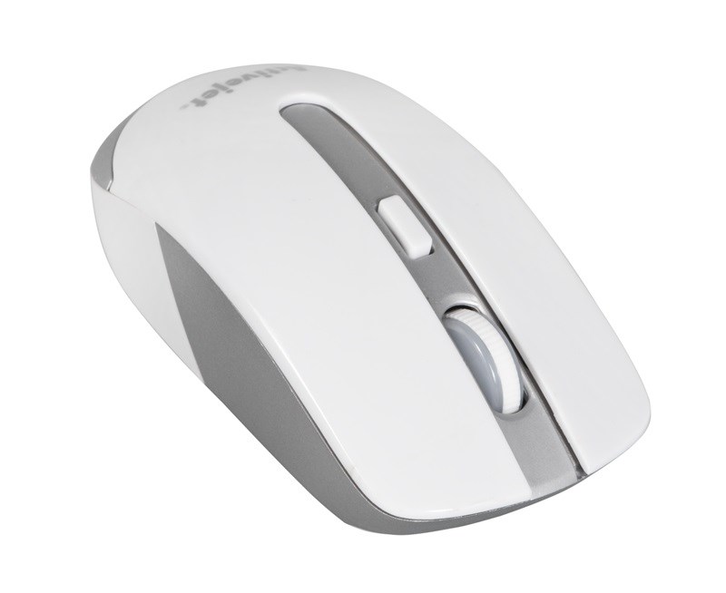 Maus Activejet AMY-320WS, RF Wireless, i argjendtë / i bardhë
