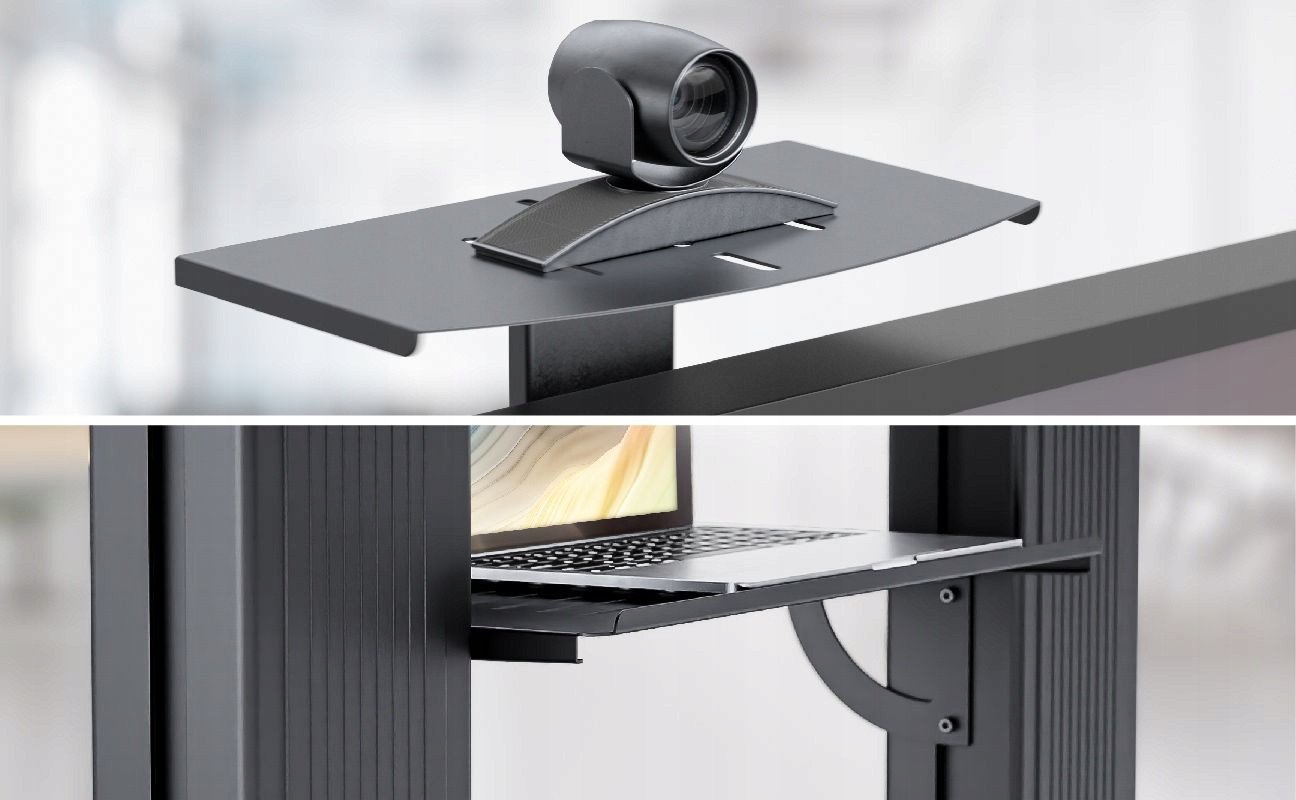 Stendë televizioni mobile ONKRON TS2821, 70-110", metalike, me rrota, e zezë