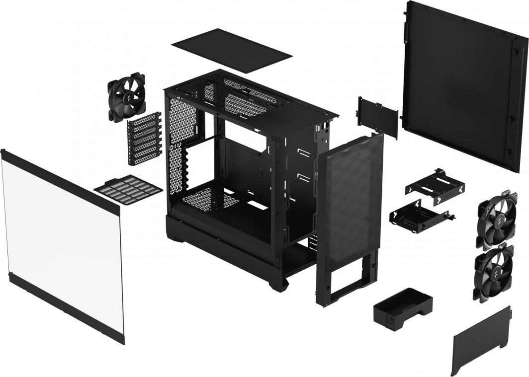 Куќиште за компјутер Fractal Design Pop Air TG, Midi Tower