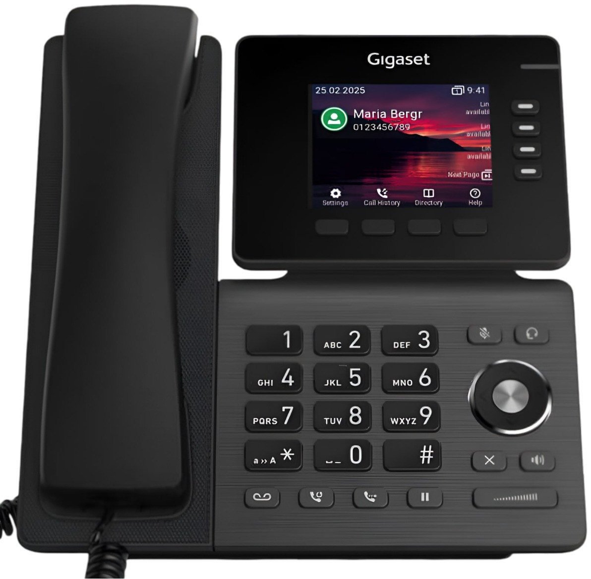 Telefoni në tavolinë Gigaset P810 IP PRO, ekran 3.36", PoE, i zi