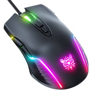 Maus gaming Onikuma CW905, me kabllo, 6400 DPI, RGB, i zi
