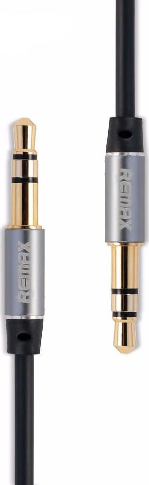 Kабел аудио Remax AUX, 1m, 3.5mm мини џек, црн