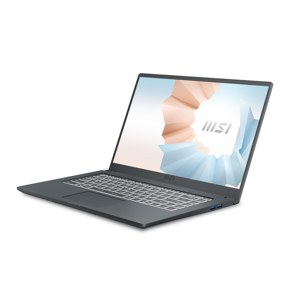 Laptop MSI Modern 15 A5M-261PL, 15.6", AMD Ryzen 5, 8GB RAM, 256GB SSD, AMD Radeon Graphics, i hirtë