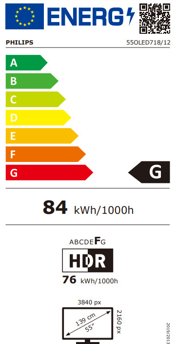 Televizor Philips 55OLED718, 55" (139cm), i zi