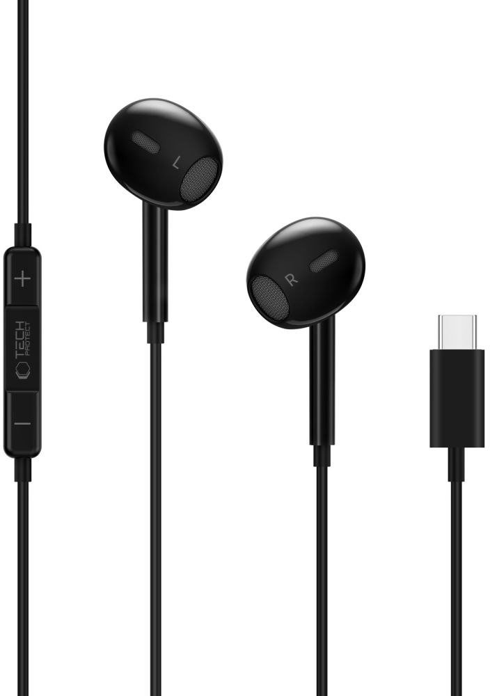 Kufje Tech-Protect Ultraboost Core G2, USB-C, me mikrofon, të zeza