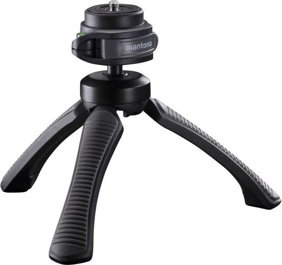 Tripod Mantona Kaleido Gaia 21406, stativ fotografik, i lehtë, i zi