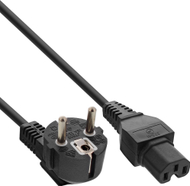 Kabllo rryme InLine C15, prizë këndore, set 25 copë, e zezë