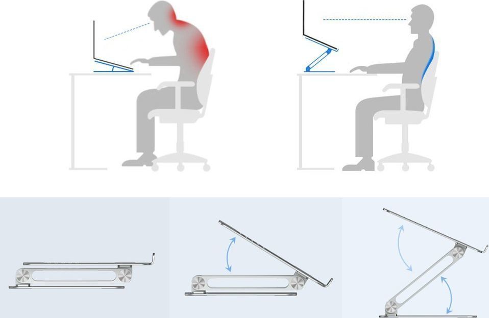Mabjtëse për laptop Nillkin ProDesk, e hirtë