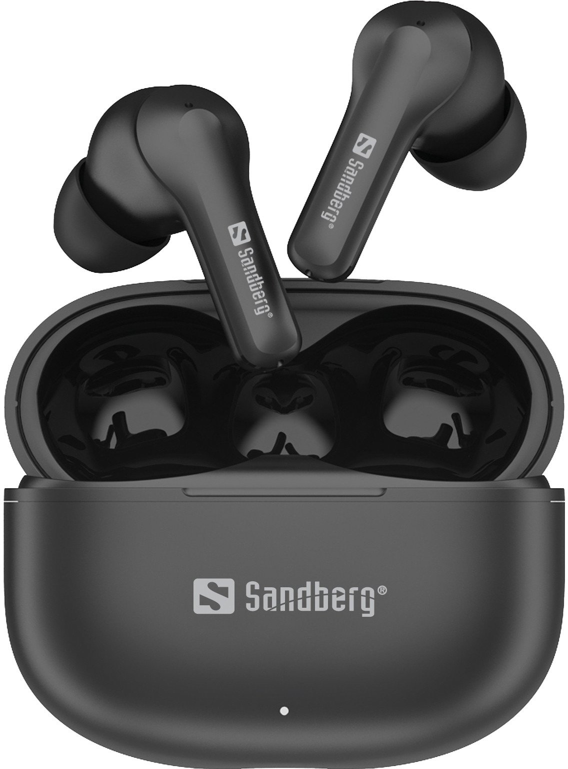 Kufje pa tela Sandberg Play'n Go, Bluetooth, me kuti karikimi, të zeza