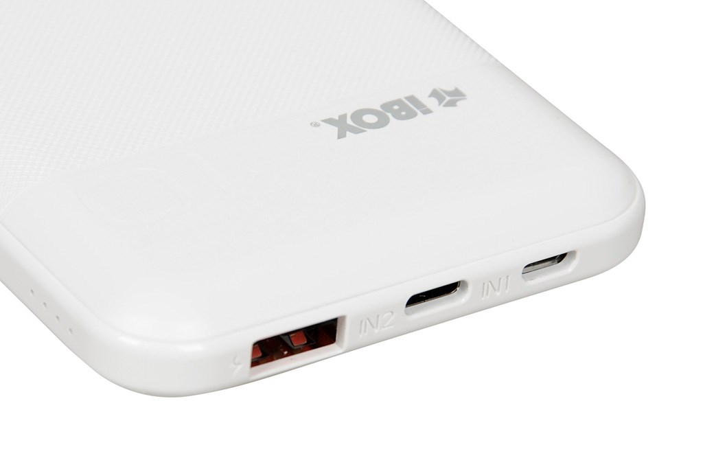 Power Bank iBOX PB10, 10000 mAh, i bardhë