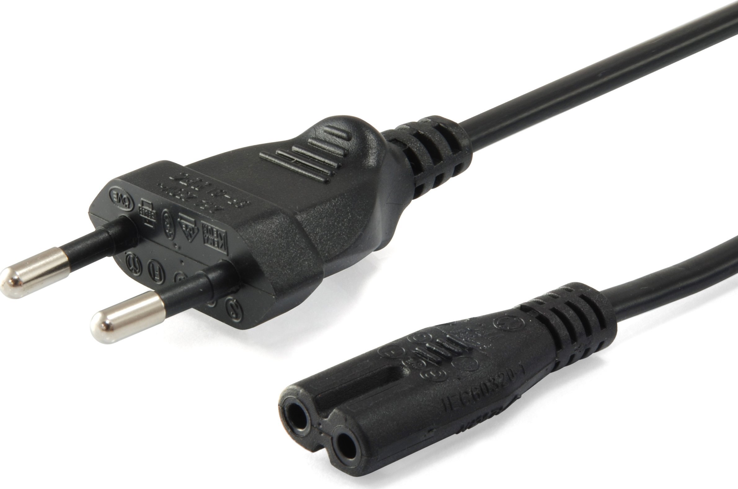 Kabllo furnizimi Equip High Quality, C7 në 2 pin Euro, 3.0m, i zi