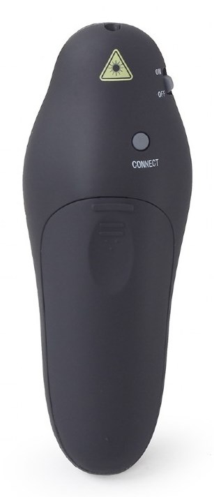 Prezantuese me laser Gembird WP-L-01, wireless, me USB, e zezë