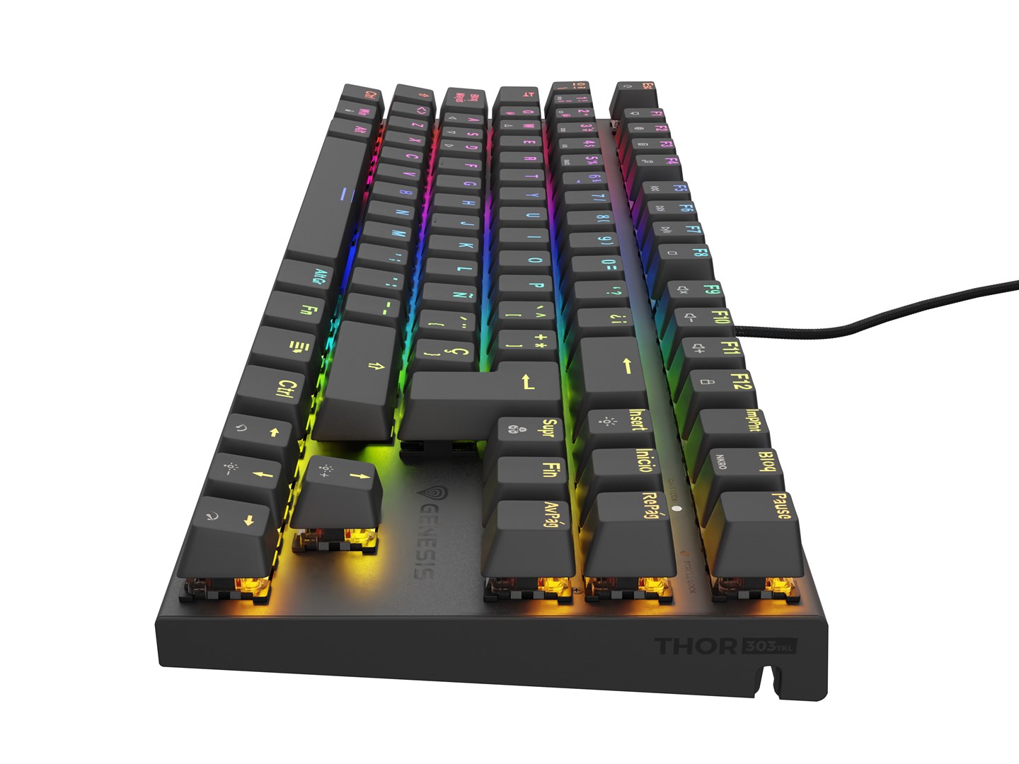 Tastierë Genesis THOR 303 TKL, Mekanike, USB, e zezë