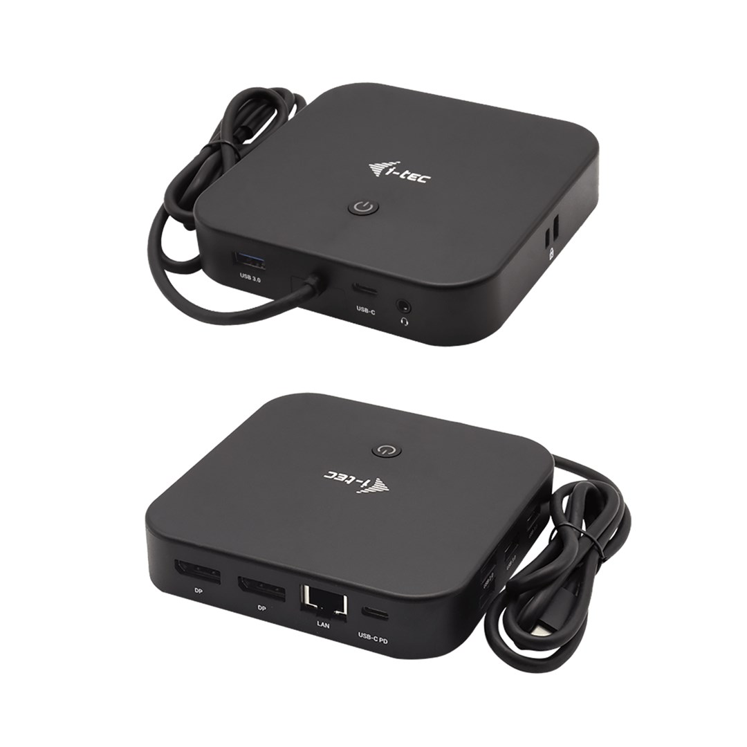 Stacion docking USB-C i-tec, Dual Display, 100W Power Delivery, i zi