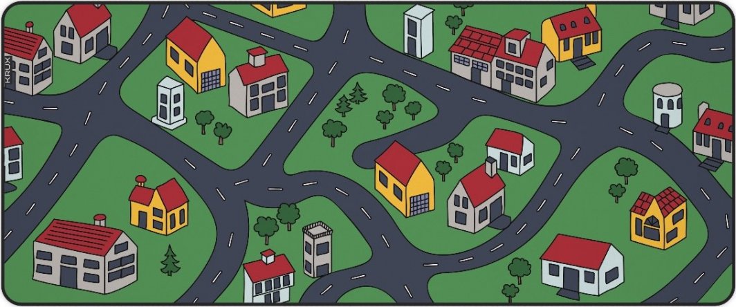 Mauspad Krux Space City , XXL, shumëngjyrësh