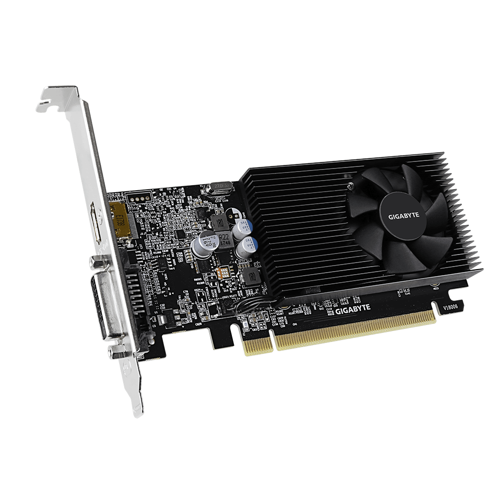 Kartë grafike Gigabyte GeForce GT 1030, 2GB DDR4, Low Profile, e zezë
