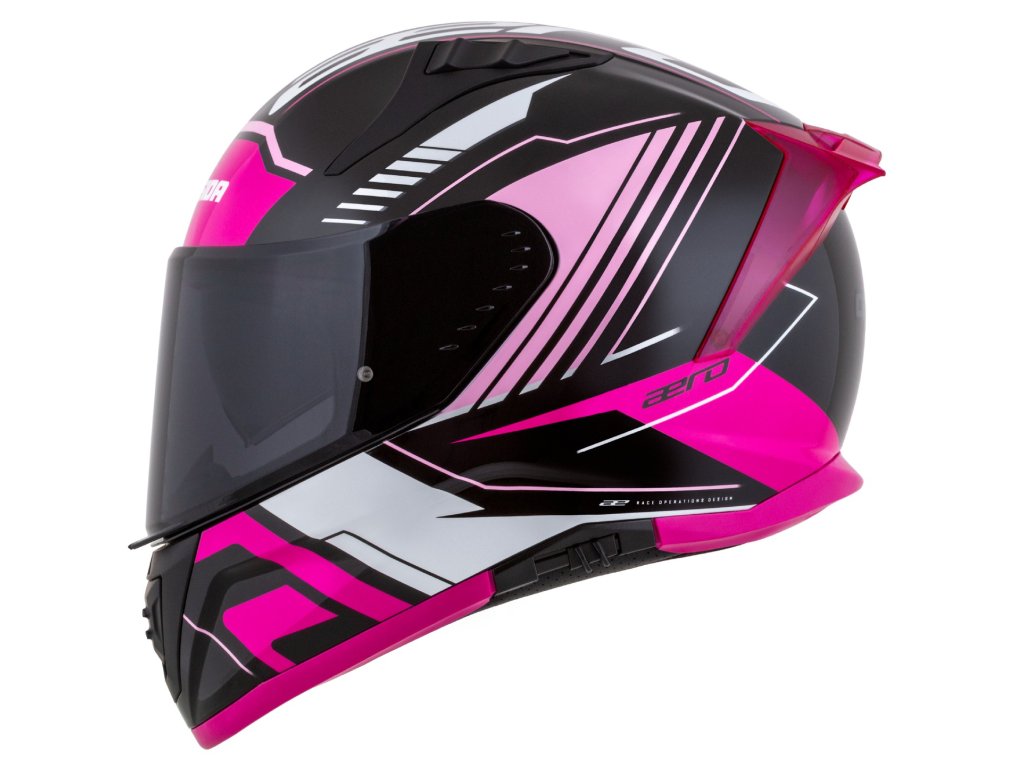 Helmetë moto Cassida Aero Drome 1870, full face, polikarbonat, e zezë