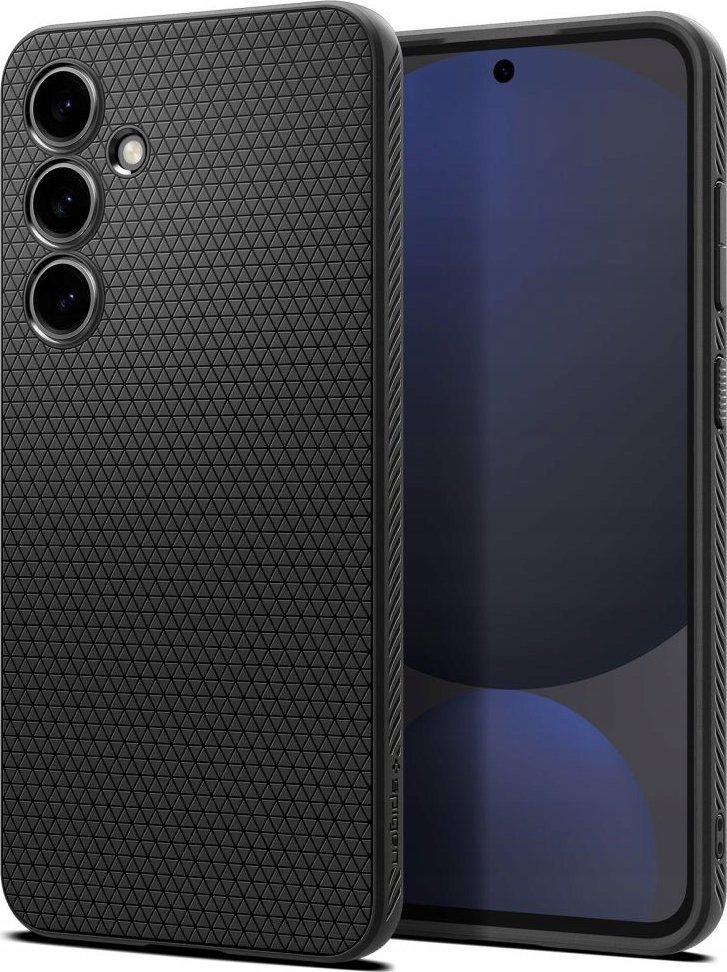 Mbulesë telefoni Spigen Liquid Air, për Samsung Galaxy S24 FE, mat, e zezë
