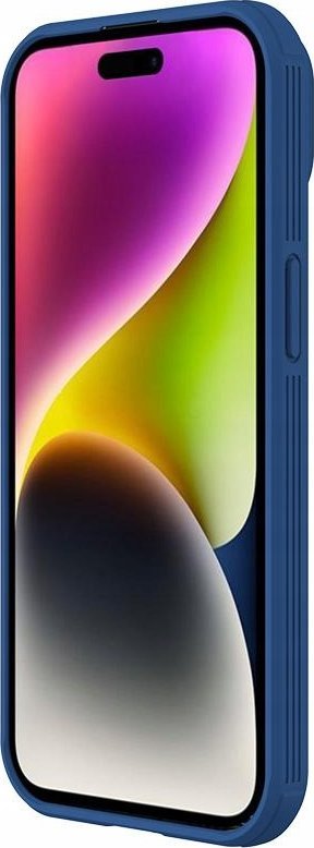 Futrollë Nillkin për iPhone 15 15 Plus 15 Pro 15 Pro Max, slide për kamerë, mbrojtje bumper, e zezë