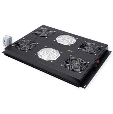Njesi ventilimi tavanore ROLINE Roof Fan Unit 4, 19", me termostat, e zeze