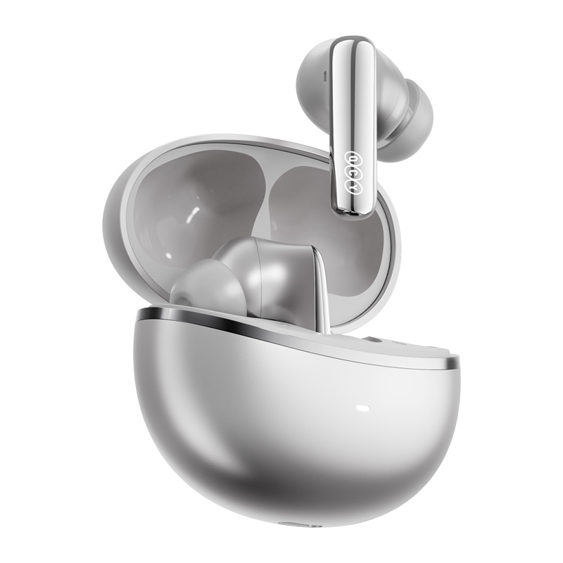 Kufje wireless QCY HT18 MeloBuds N70, Bluetooth 6.0, Hybrid ANC, argjendta
