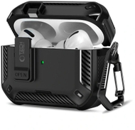 Куќиште полнач Tech-Protect Carbonox за Apple AirPods Pro 3, MagSafe, црно
