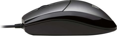 Maus V7 Optical, me kabllo, USB, i zi dhe i argjendtë