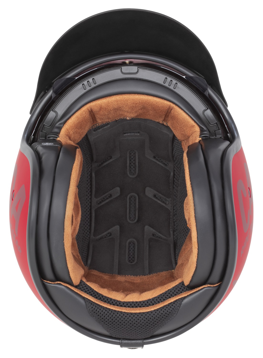 Helmetë moto CASSIDA Oxygen 2.0 Gear, polikarbonat, vizor dielli, e kuqe matte e kuqe e errët