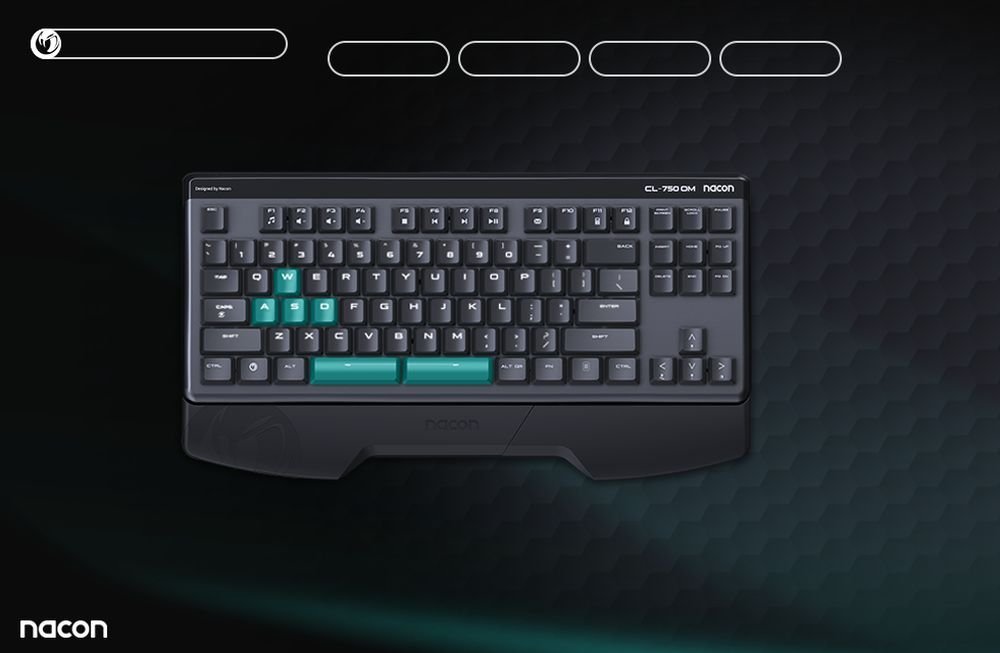 Tastierë gaming Nacon CL-750, mekanike optike, RGB, e zezë