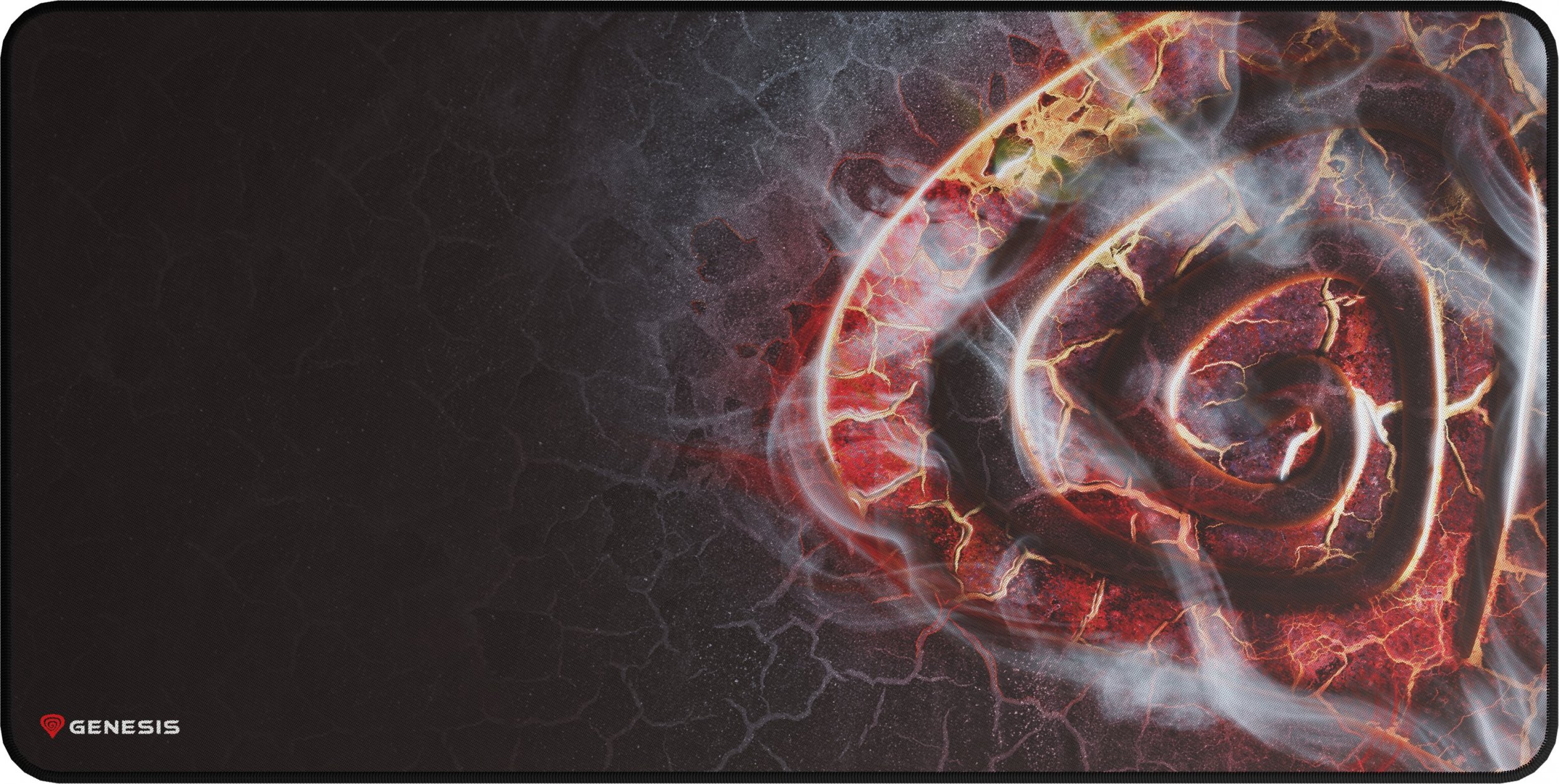 Mauspad gaming Genesis Carbon 500 MAXI LAVA G2, sipërfaqe e madhe, antirrëshqitës, shumëngjyrësh