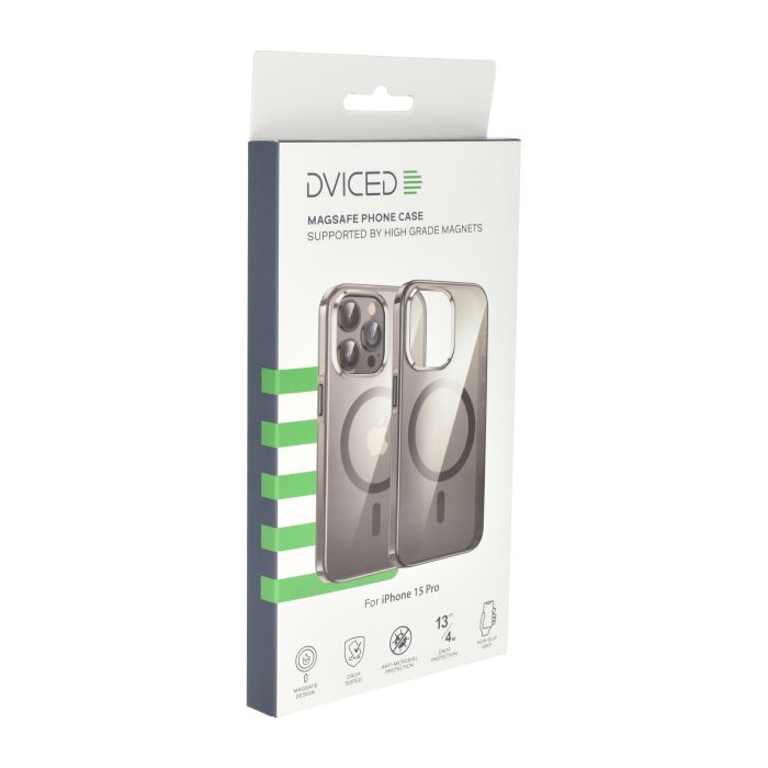 Dviced MagSafe iPhone 15 Pro Clear Case, Black
