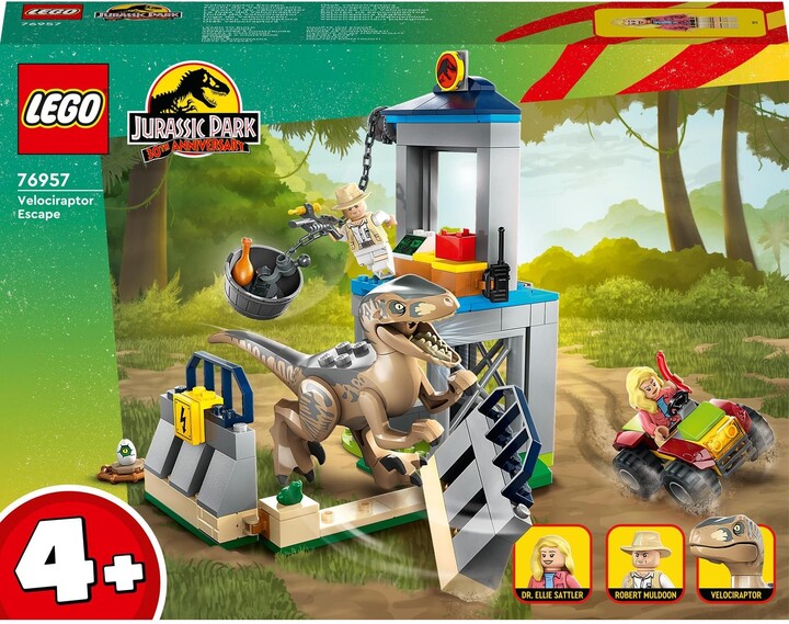 Set LEGO® Jurassic World™ 76957 Velociraptor Escape, 137 pjesë