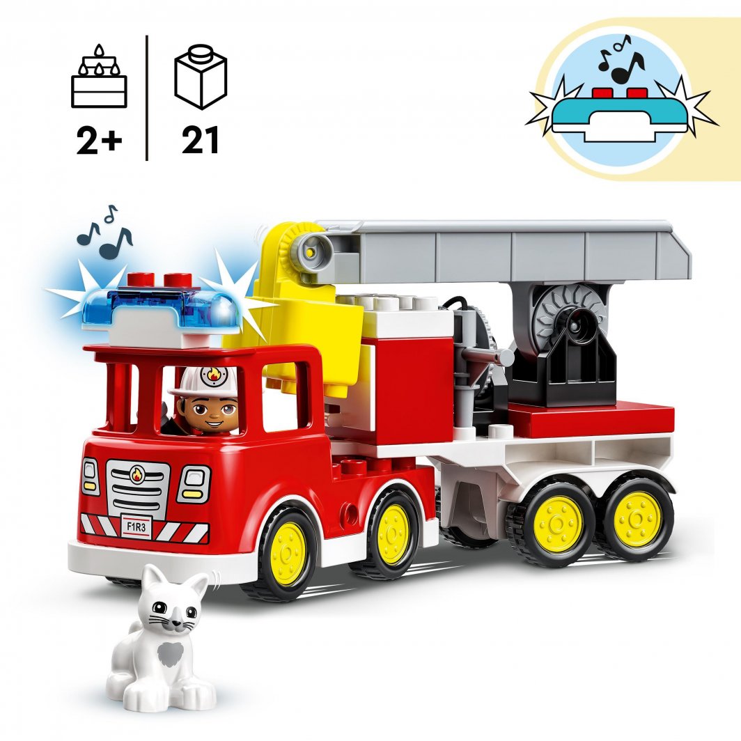 Set LEGO DUPLO® 10969 Fire truck, 21 pjesë