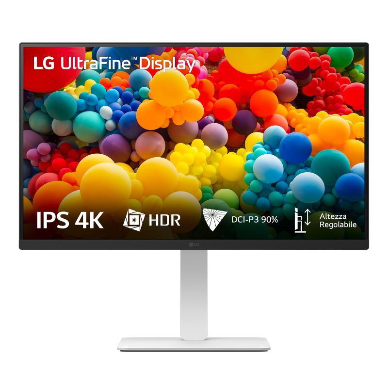 Monitor PC LG 27US550 W, 27", 4K UHD, i bardhë