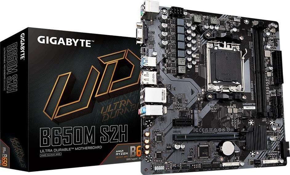 Pllakë amë Gigabyte B650M S2H, DDR5, PCIe 4.0, ATX