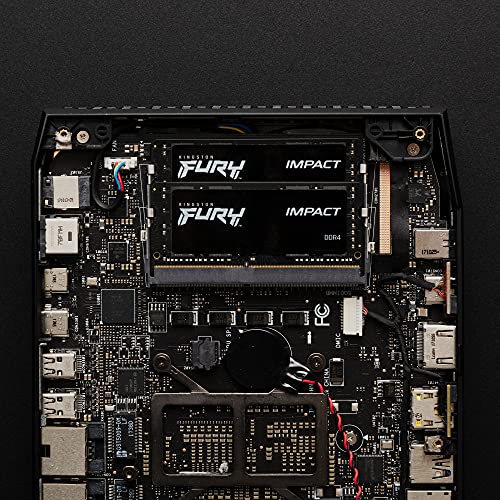 RAM për laptop Kingston FURY Impact, 16GB DDR4, 3200MT/s, i zi
