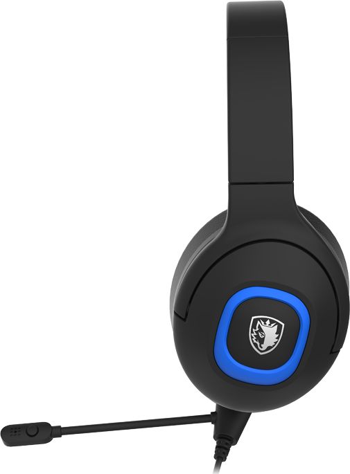 Kufje gaming Sades Shaman SA-724, stereo, me mikrofon, blu