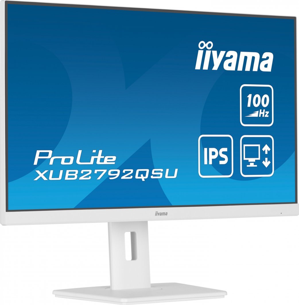 Monitor Iiyama ProLite XUB2792QSU W6, 27", 2560 x 1440 WQHD, i bardhë
