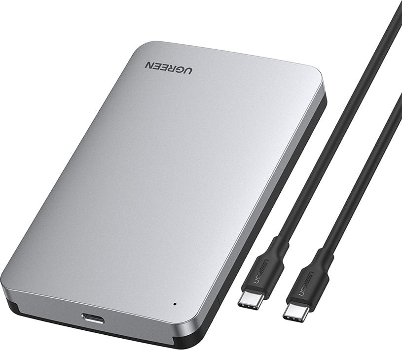 Kuti eksternale UGREEN për HDD SSD 2.5", USB Type C, gri