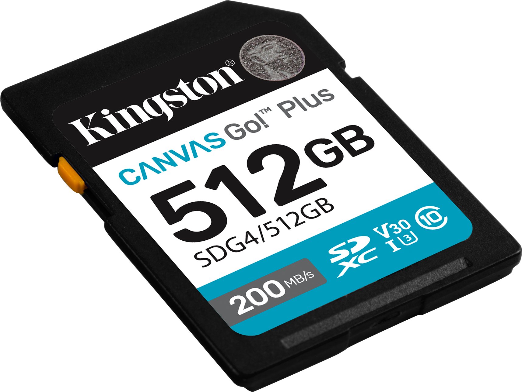 Kartë memorie Kingston Canvas Go Plus, 512GB, SDXC, deri 200MB/s
