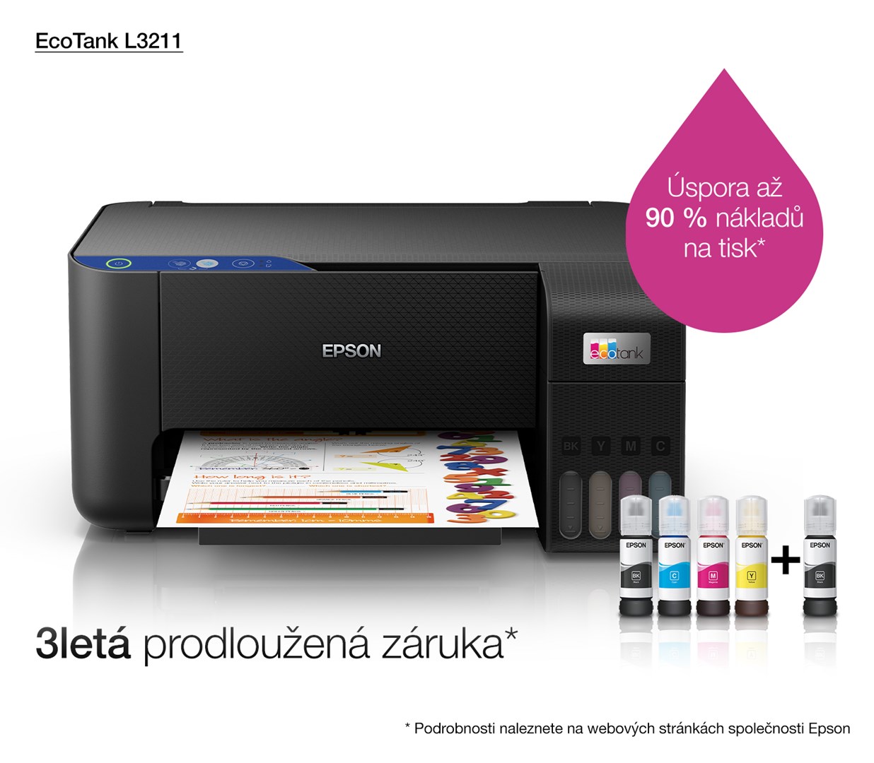 Printer multifunksional Epson L3211, Inkjet, i zi