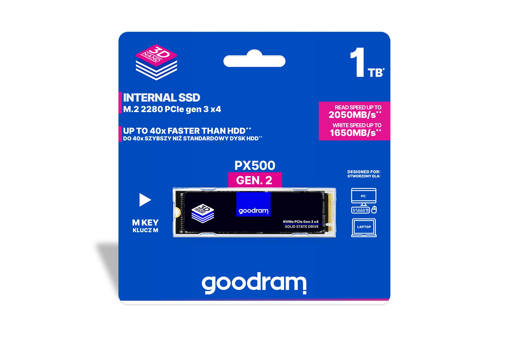 Disk SSD GoodRam PX500 Gen.2, 512GB, M.2