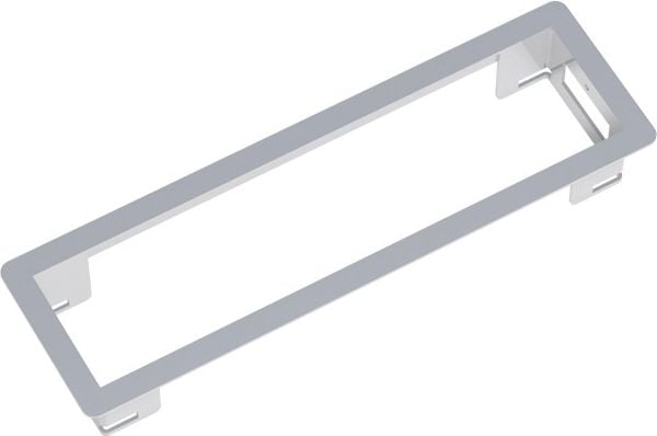 Komplet montimi Bachmann 317.001, për prizë të integruar, 241x73mm, gri