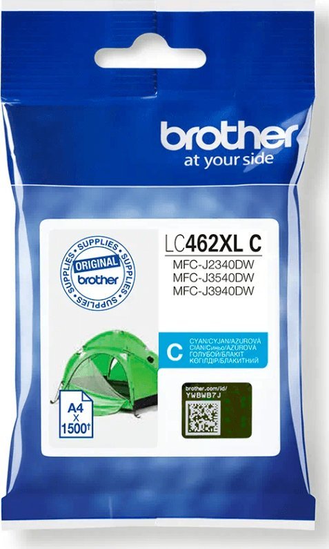 Patronë boje Brother LC462XLC, XL, cyan, origjinale