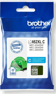 Патрони со боја Brother LC462XLC, XL, цијан, оригинални