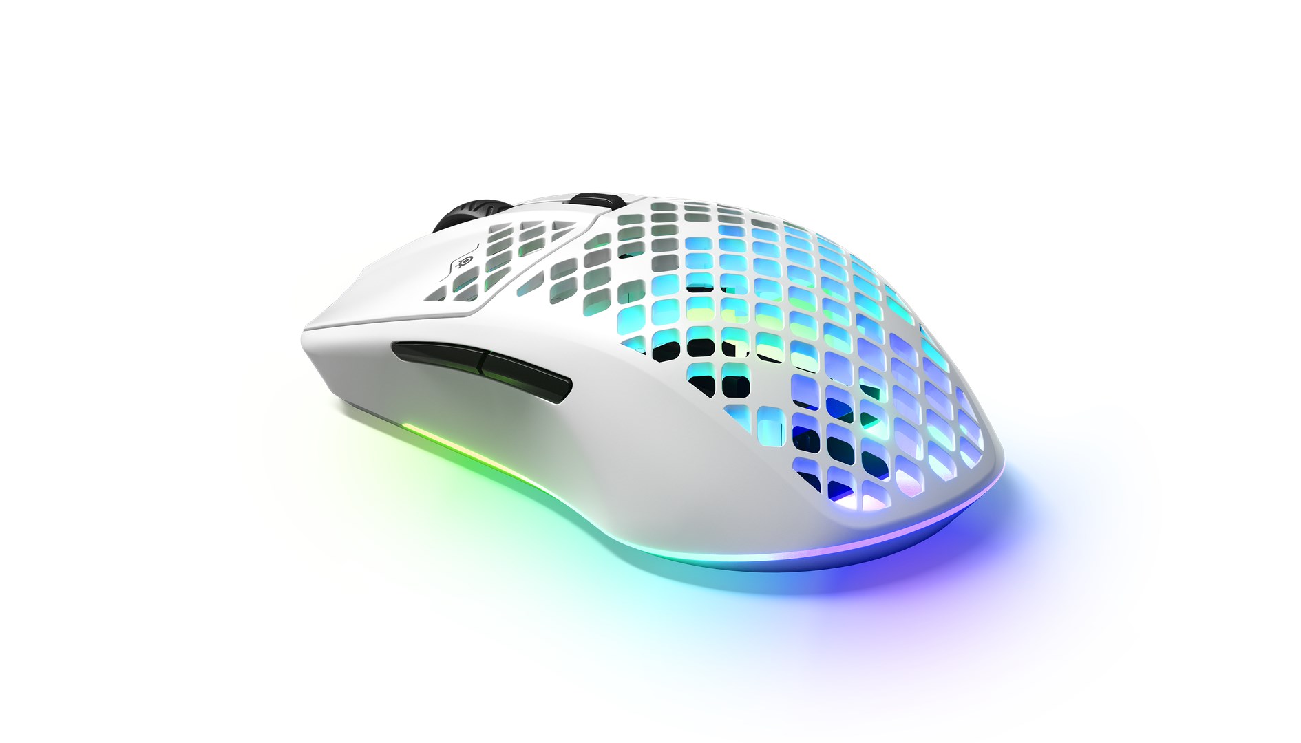 Maus gaming SteelSeries Aerox 3 Wireless (2022), i bardhë